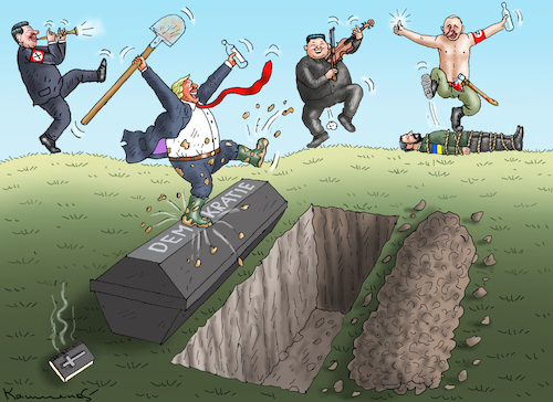 Cartoon: MONSTER-SIEGESPARTY (medium) by marian kamensky tagged trump,und,der,hurrikan,milton,wahlsieger,trump,und,der,hurrikan,milton,wahlsieger