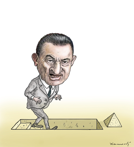 Cartoon: Mubarak (medium) by marian kamensky tagged mubarak,mubarak,ägypten