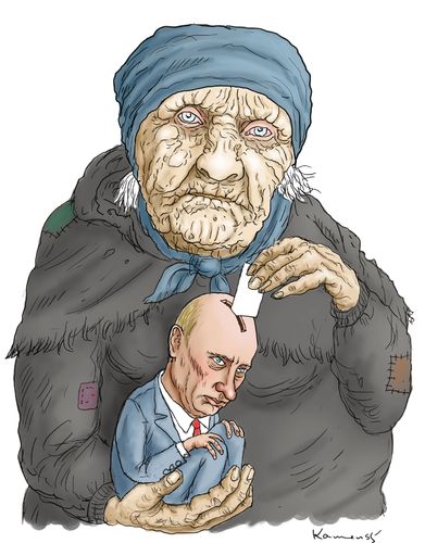 Cartoon: Mütterchen Russland wählt (medium) by marian kamensky tagged russland,medvedjev,putin,wahlbetrung,korruption,mütterchen,präsidentenwahl,putin,medvedjev,russland,präsidentenwahl,mütterchen,korruption,wahlbetrung,wahlen,wahl