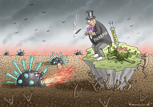 Cartoon: MUTANTEN-RACHE (medium) by marian kamensky tagged biontech,pfizer,impfung,corona,eu,ursula,von,der,leyen,biontech,pfizer,impfung,corona,eu,ursula,von,der,leyen