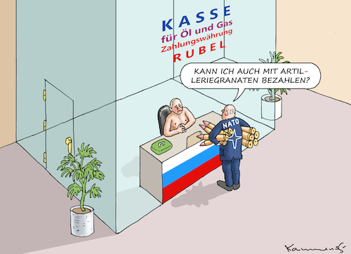 Cartoon: NATO KAUFT BEI PUTIN EIN (medium) by marian kamensky tagged putins,bescherung,ukraine,provokation,swift,nato,osterweiterung,putins,bescherung,ukraine,provokation,swift,nato,osterweiterung