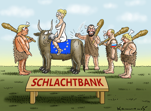 Cartoon: NEANDERTHALER NEWS (medium) by marian kamensky tagged brexit,theresa,may,england,eu,schottland,weicher,wahlen,boris,johnson,nigel,farage,ostern,seidenstrasse,xi,jinping,referendum,trump,monsanto,bayer,glyphosa,strafzölle,salvini,brexit,theresa,may,england,eu,schottland,weicher,wahlen,boris,johnson,nigel,farage,ostern,seidenstrasse,xi,jinping,referendum,trump,monsanto,bayer,glyphosa,strafzölle,salvini