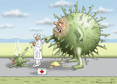 Cartoon: NETTE MUTANTEN-BEGEGNUNG (medium) by marian kamensky tagged coronavirus,epidemie,gesundheit,panik,stillegung,george,floyd,twittertrump,pandemie,weihnachten,santa,klaus,coronavirus,epidemie,gesundheit,panik,stillegung,george,floyd,twittertrump,pandemie,weihnachten,santa,klaus