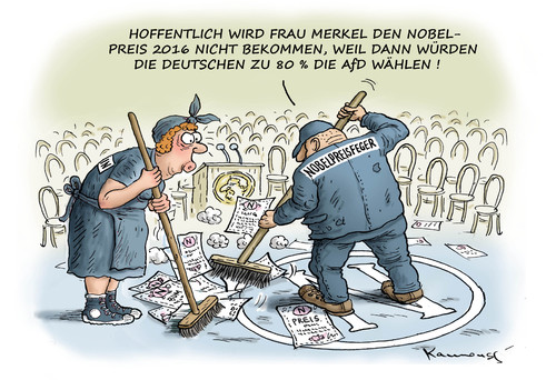 NOBELPREIS 2016 FÜR MERKEL