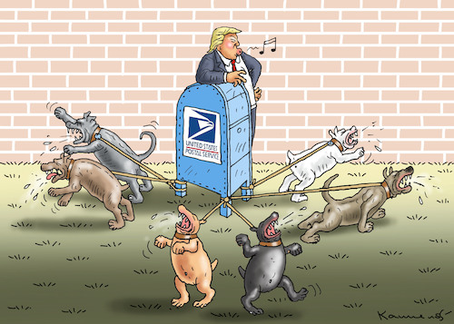 Cartoon: NUR FÜR REPUBLIKANER ! (medium) by marian kamensky tagged us,wahlen,joe,biden,trump,corona,us,wahlen,joe,biden,trump,corona