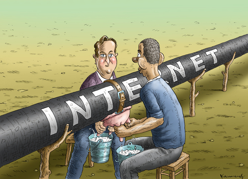 Cartoon: Obama und Cameron im Internet (medium) by marian kamensky tagged prism,tempora,schnüffelprogramme,bespitzelung,usa,england,obama,cameron,prism,tempora,schnüffelprogramme,bespitzelung,usa,england,obama,cameron