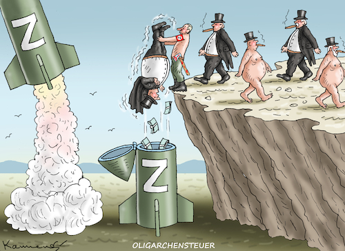 Cartoon: OLIGARCHENSTEUER (medium) by marian kamensky tagged oligarchensteuer,oligarchensteuer
