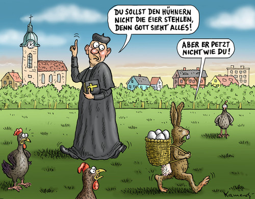 Cartoon: Ostern (medium) by marian kamensky tagged klaus,santa,osterhase,feiertage,wetter,ostern,ostern,wetter,feiertage,osterhase,santa,klaus