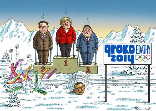 Cartoon: Pornolympiade (medium) by marian kamensky tagged edathy,kinderpornoskandal,firedrich,gabriel,merkel,groko,edathy,kinderpornoskandal,firedrich,gabriel,merkel,groko