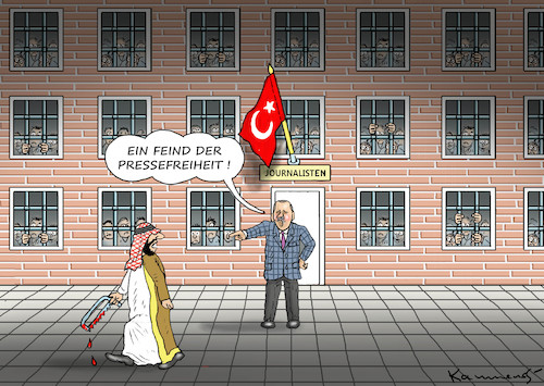 Cartoon: PRESSEFREIHEITFREUND ERDOGAN (medium) by marian kamensky tagged obama,trump,präsidentenwahlen,usa,baba,vanga,republikaner,inauguration,demokraten,wikileaks,faschismus,erdogan,jamal,khashoggi,obama,trump,präsidentenwahlen,usa,baba,vanga,republikaner,inauguration,demokraten,wikileaks,faschismus,erdogan,jamal,khashoggi