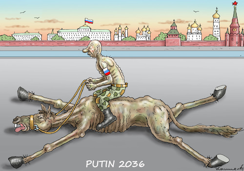 Cartoon: PUTIN 2036 (medium) by marian kamensky tagged coronavirus,epidemie,gesundheit,panik,stillegung,george,floyd,twittertrump,putin,referendum,pandemie,coronavirus,epidemie,gesundheit,panik,stillegung,george,floyd,twittertrump,putin,referendum,pandemie