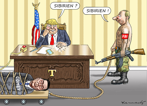 Cartoon: PUTIN HILFT TRUMP (medium) by marian kamensky tagged obama,trump,präsidentenwahlen,usa,baba,vanga,republikaner,inauguration,demokraten,fbi,james,comey,wikileaks,faschismus,obama,trump,präsidentenwahlen,usa,baba,vanga,republikaner,inauguration,demokraten,fbi,james,comey,wikileaks,faschismus