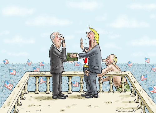 Cartoon: PUTINAUGURATION NOW (medium) by marian kamensky tagged obama,trump,präsidentenwahlen,usa,baba,vanga,republikaner,inauguration,demokraten,faschismus,obama,trump,präsidentenwahlen,usa,baba,vanga,republikaner,inauguration,demokraten,faschismus