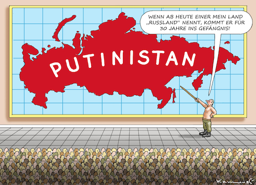 Cartoon: PUTINISTAN (medium) by marian kamensky tagged putins,bescherung,ukraine,provokation,swift,nato,osterweiterung,putins,bescherung,ukraine,provokation,swift,nato,osterweiterung