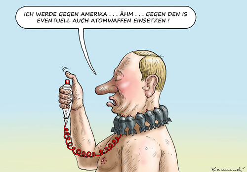 Cartoon: PUTINS ATOMWUT (medium) by marian kamensky tagged hollande,trifft,obama,terroranschlag,in,paris,hollande,trifft,obama,terroranschlag,in,paris