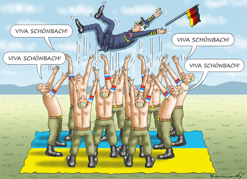 Cartoon: PUTINVERSTEHER SCHÖNBACH (medium) by marian kamensky tagged putins,bescherung,ukraine,provokation,putin,schönbach,nato,osterweiterung,putins,bescherung,ukraine,provokation,putin,schönbach,nato,osterweiterung