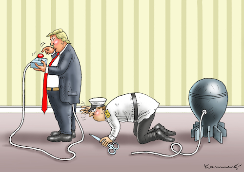 Cartoon: PUTSCHVEREITELUNG (medium) by marian kamensky tagged us,wahlen,joe,biden,trump,corona,bob,woodward,harris,pence,us,wahlen,joe,biden,trump,corona,bob,woodward,harris,pence