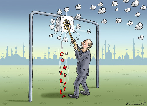 Cartoon: PUTZWAHN ERDOWAHN (medium) by marian kamensky tagged cumhuriyet,erdogan,pressefreiheut,türkei,cumhuriyet,erdogan,pressefreiheut,türkei