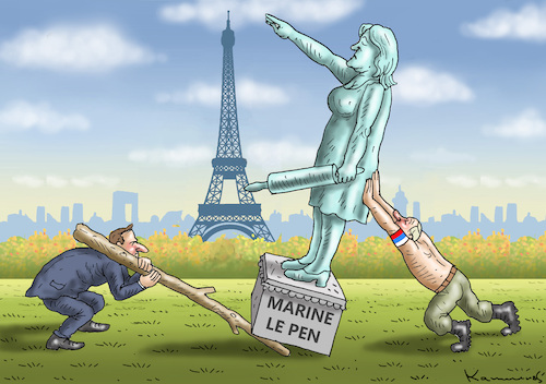 Cartoon: QWAHLEN IN FRANKREICH (medium) by marian kamensky tagged putins,bescherung,ukraine,provokation,swift,nato,osterweiterung,le,pen,macron,stichwahl,putins,bescherung,ukraine,provokation,swift,nato,osterweiterung,le,pen,macron,stichwahl