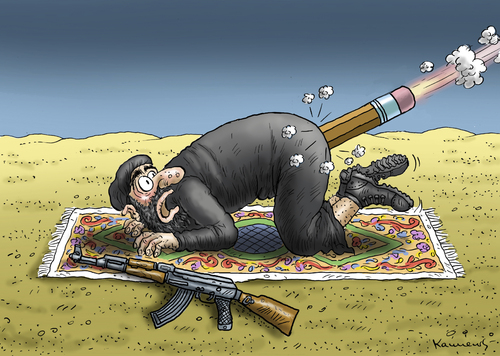 Cartoon: R E L I G I O T (medium) by marian kamensky tagged charlie,hebdo,terroranschlag,paris,karikatur,is,charlie,hebdo,terroranschlag,paris,karikatur,is