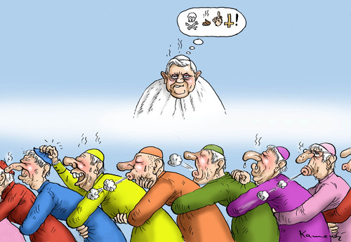 Cartoon: Regenbogennetzwerke (medium) by marian kamensky tagged papstrücktritt,benedikt,vatikan,katholische,kirche,schwule,netzwerke,papstrücktritt,benedikt,vatikan,katholische,kirche,schwule,netzwerke