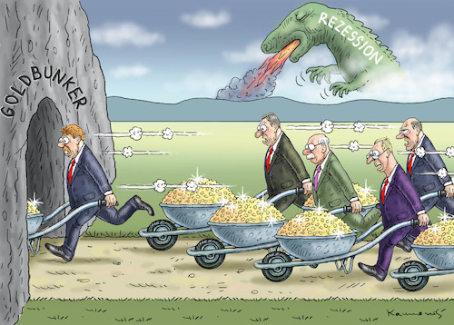 Cartoon: REZESSION (medium) by marian kamensky tagged merkel,seehofer,unionskrise,csu,cdu,flüchtlinge,kontrollzentren,für,salvini,defizit,plastiktütenverbot,merkel,seehofer,unionskrise,csu,cdu,flüchtlinge,kontrollzentren,für,salvini,defizit,plastiktütenverbot