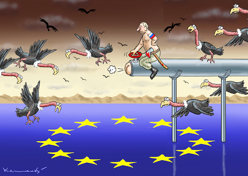 Cartoon: SADISTISCHE DROSSELUNG (medium) by marian kamensky tagged putins,bescherung,ukraine,provokation,swift,nato,osterweiterung,putins,bescherung,ukraine,provokation,swift,nato,osterweiterung