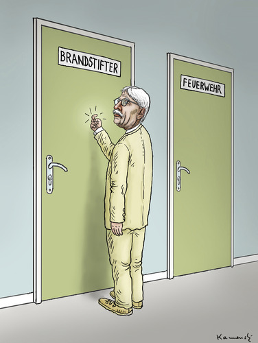 Cartoon: Sarrazin ist wieder daaaaaha (medium) by marian kamensky tagged thilo,sarrazin,brandstifter,rechtspopulismus,thilo sarrazin,brandstifter,rechtspopulismus,thilo,sarrazin