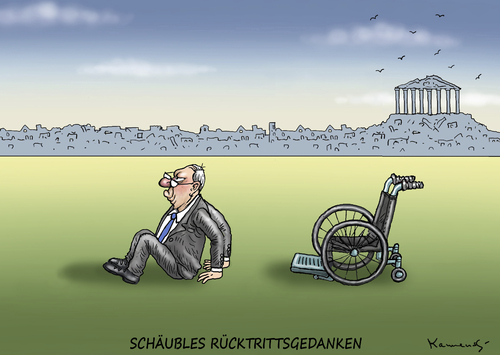 Cartoon: SCHÄUBLES RÜCKTRITTSGEDANKEN (medium) by marian kamensky tagged alexis,tsipras,griechenland,rettungsschirm,eu,referendum,schäubles,rücktritt,griechowestern,alexis,tsipras,griechenland,rettungsschirm,eu,referendum,schäubles,rücktritt,griechowestern