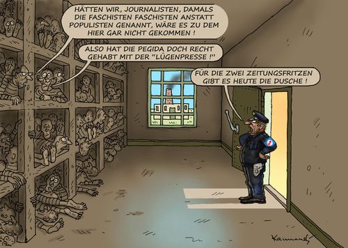 Cartoon: Schuldige Zeitungsfritzen (medium) by marian kamensky tagged dresden,pegida,bayern,seehofer,föüchtlinge,sichere,herkunftsländer,afd,dresden,pegida,bayern,seehofer,föüchtlinge,sichere,herkunftsländer,afd