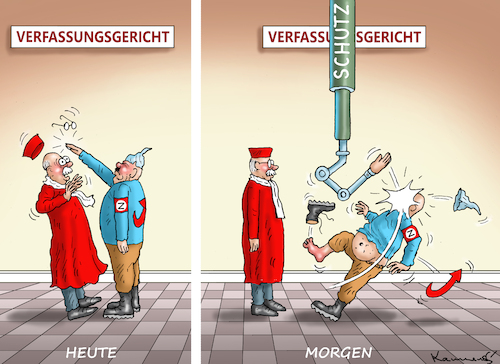 Cartoon: SCHUTZ DES VERFASSUNGSGERICHTS (medium) by marian kamensky tagged schutz,des,verfassungsgerichts,afd,rechtsdruck,schutz,des,verfassungsgerichts,afd,rechtsdruck