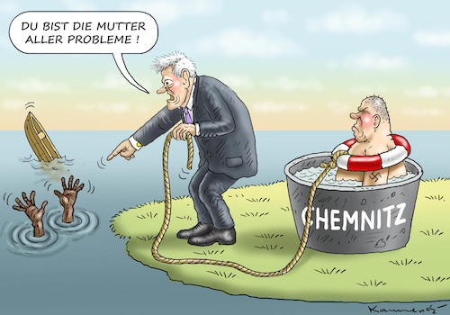 Cartoon: SEEHOFER HAT SCHWEIGEN GEBROCHEN (medium) by marian kamensky tagged chemnitz,lynchjustiz,rchtsradikale,proteste,sachsen,daniel,hillig,seehofer,chemnitz,lynchjustiz,rchtsradikale,proteste,sachsen,daniel,hillig,seehofer