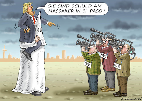 Cartoon: SEHR UNSCHULDIGER TRUMP (medium) by marian kamensky tagged brexit,theresa,may,england,eu,schottland,weicher,wahlen,boris,johnson,nigel,farage,ostern,seidenstrasse,xi,jinping,referendum,trump,monsanto,bayer,glyphosa,strafzölle,el,paso,brexit,theresa,may,england,eu,schottland,weicher,wahlen,boris,johnson,nigel,farage,ostern,seidenstrasse,xi,jinping,referendum,trump,monsanto,bayer,glyphosa,strafzölle,el,paso