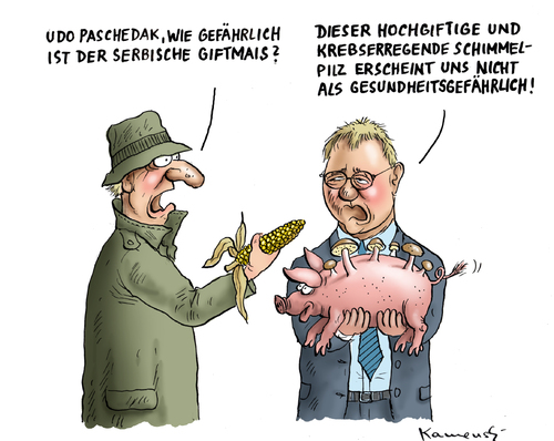 Cartoon: Serbischer Giftmais (medium) by marian kamensky tagged pferdefleisch,skandal,england,prinz,charles,und,camilla,rumänienfleisch,serbischer,giftmais,schimmelpilz,lebensmittelskandal,pferdefleisch,skandal,england,prinz,charles,und,camilla,rumänienfleisch,serbischer,giftmais,schimmelpilz,lebensmittelskandal