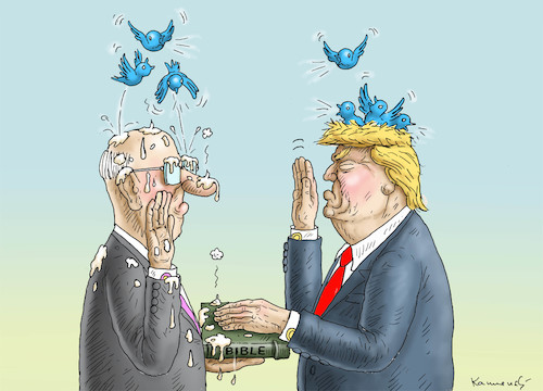 Cartoon: SHITAUGURATION (medium) by marian kamensky tagged obama,trump,präsidentenwahlen,usa,baba,vanga,republikaner,inauguration,demokraten,wikileaks,faschismus,obama,trump,präsidentenwahlen,usa,baba,vanga,republikaner,inauguration,demokraten,wikileaks,faschismus