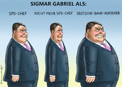 Cartoon: SIGMAR GABRIEL (medium) by marian kamensky tagged groko,spd,parteitag,schulz,würselen,merkel,andrea,nahles,scholz,hessen,wahlen,akk,kühnert,bremen,rezo,weihnachten,trump,sigmar,gabriel,groko,spd,parteitag,schulz,würselen,merkel,andrea,nahles,scholz,hessen,wahlen,akk,kühnert,bremen,rezo,weihnachten,trump,sigmar,gabriel