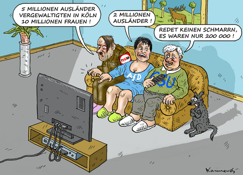 Cartoon: Silvester in Köln (medium) by marian kamensky tagged silvester,in,köln,silvester,in,köln