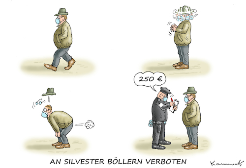 Cartoon: SILVESTERBÖLLERVERBOT (medium) by marian kamensky tagged coronavirus,epidemie,gesundheit,panik,stillegung,george,floyd,twittertrump,pandemie,weihnachten,santa,klaus,coronavirus,epidemie,gesundheit,panik,stillegung,george,floyd,twittertrump,pandemie,weihnachten,santa,klaus