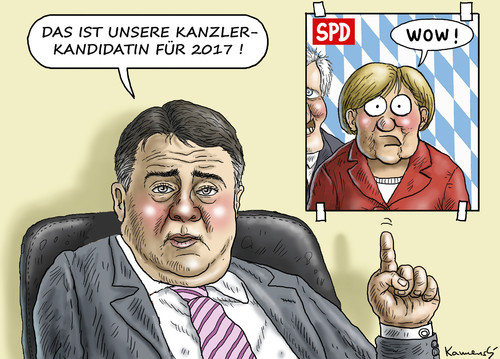 Cartoon: SPD KANZLERKADIDATUR FÜR 2017 (medium) by marian kamensky tagged groko,csu,cdu,spd,flüchtlinge,rechtspopulismus,seehofer,groko,csu,cdu,spd,flüchtlinge,rechtspopulismus,seehofer