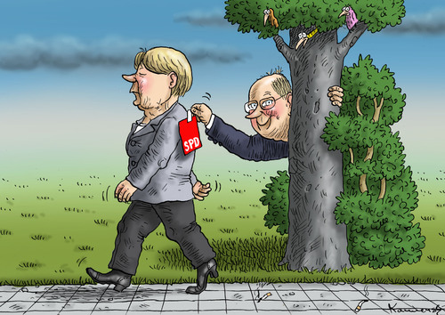 Cartoon: SPD Wahlkrampf (medium) by marian kamensky tagged peer,steinbrück,kanzlerkandidat,wahlen,spd,sigmar,gabriel,attacke,angela,merkel,cdu,scu,peer,steinbrück,kanzlerkandidat,wahlen,spd,sigmar,gabriel,attacke,angela,merkel,cdu,scu