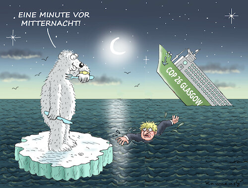 Cartoon: SPRÜCHEKLOPFER BORIS (medium) by marian kamensky tagged weltklimabericht,umwelt,überflutungen,cop,2021,glasgow,weltklimabericht,umwelt,überflutungen,cop,2021,glasgow