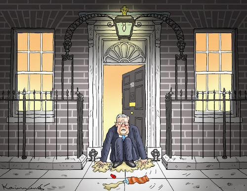 Cartoon: STARMER WILL BLEIBEN (medium) by marian kamensky tagged starmer,will,bleiben,starmer,will,bleiben