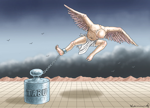 Cartoon: TABU (medium) by marian kamensky tagged faschistischer,weihnachtsterror,putin,ukraine,energieterror,faschistischer,weihnachtsterror,putin,ukraine,energieterror