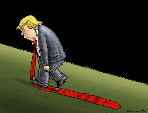 Cartoon: TRUMP AUF DEM WEG NACH OBEN (medium) by marian kamensky tagged obama,trump,präsidentenwahlen,usa,baba,vanga,republikaner,demokraten,faschismus,obama,trump,präsidentenwahlen,usa,baba,vanga,republikaner,demokraten,faschismus