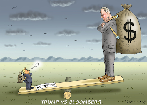 Cartoon: TRUMP VS BLOOMBERG (medium) by marian kamensky tagged selenskyj,ukraine,rüstungsgeld,trump,wahllampfhilfe,bloomberg,joe,biden,selenskyj,ukraine,rüstungsgeld,trump,wahllampfhilfe,bloomberg,joe,biden