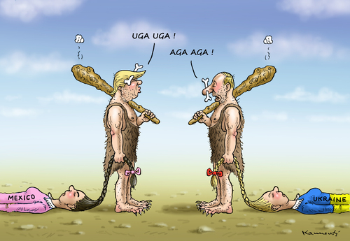 Cartoon: TRUMPPUTIN (medium) by marian kamensky tagged obama,trump,präsidentenwahlen,usa,baba,vanga,republikaner,putin,demokraten,faschismus,obama,trump,präsidentenwahlen,usa,baba,vanga,republikaner,putin,demokraten,faschismus