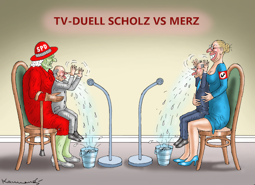 TV-DUELL SCHOLZ VS MERZ