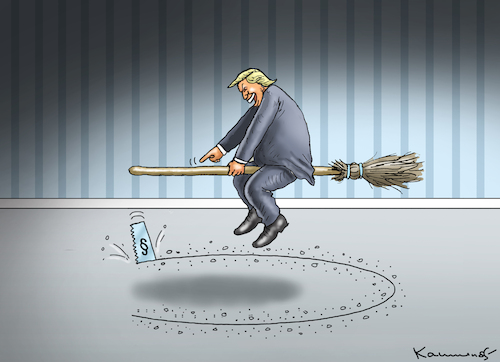 Cartoon: UNFASSBAR (medium) by marian kamensky tagged amerikanische,verfassung,trump,amerikanische,verfassung,trump