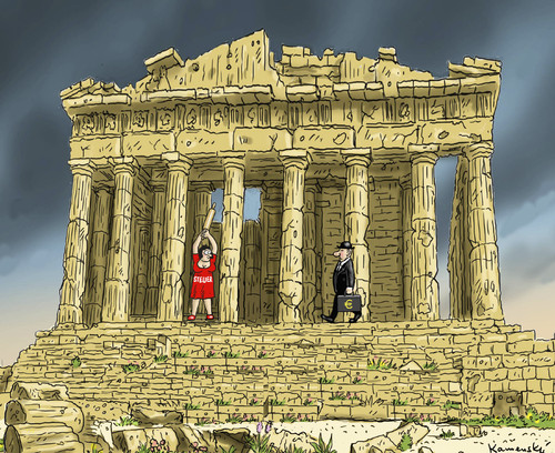 Cartoon: Varoufakis Hausfrauen (medium) by marian kamensky tagged tsipras,alexis,griechenland,rettungsschirm,janis,varoufakis,schuldenschnitt,eu,griechowestern,alexis,tsipras,griechenland,rettungsschirm,janis,varoufakis,schuldenschnitt,eu,griechowestern