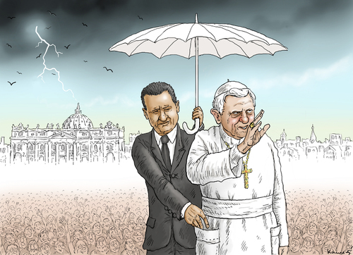 Cartoon: VatiLeaks (medium) by marian kamensky tagged paolo,gabriele,benedikt,papst,vatikanskandal,betrug,paolo,benedikt,papst,vatikanskandal,betrug